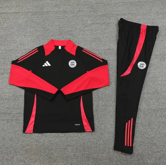 Bayern Munich 2024/2025 1/4 Zipper Tracksuit Black