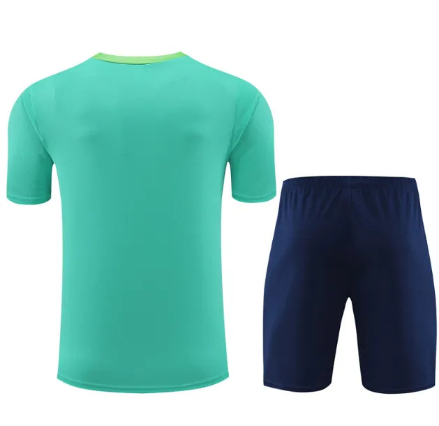 Brazil 2024 Short Sleeve/Shorts Tracksuit Green