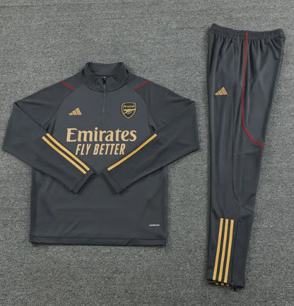 Arsenal 2023/2024 1/4 Zipper Tracksuit Grey