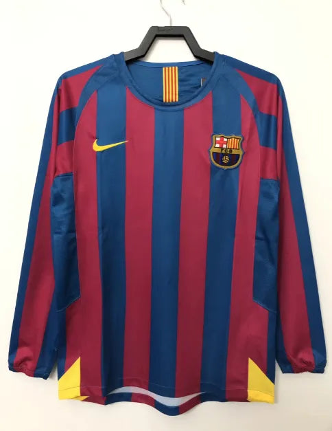 Barcelona 2005/2006 Home Retro Long Sleeve