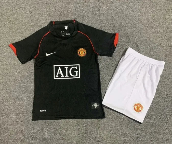 Manchester United 2007/2008 Away Retro Set Kids