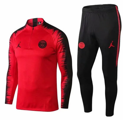 PSG 2018/2019 1/4 Zipper Tracksuit Red