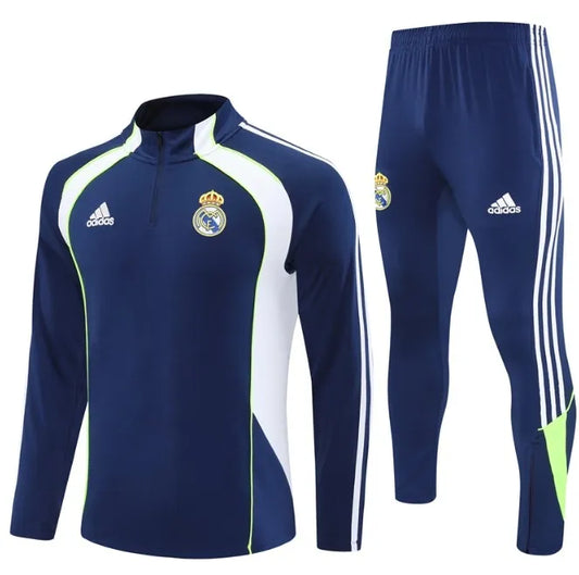 Survêtement zippé 1/4 Real Madrid 2024/2025 Blanc