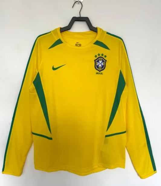 Brazil 2002 Home Retro Long Sleeve