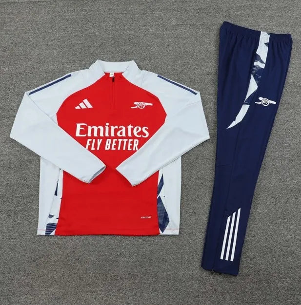 Arsenal 2024/2025 1/4 Zipper Tracksuit Red