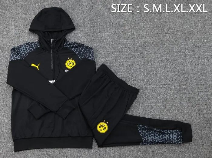 Dortmund 2023/2024 Hooded Tracksuit Black