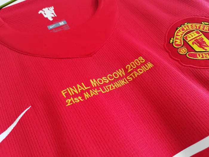 Manchester United 2007/2008 Home Retro Long Sleeve