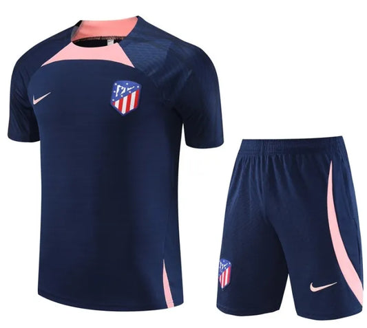 Athletico Madrid 2023/2024 Short Sleeve/Shorts Tracksuit Blue