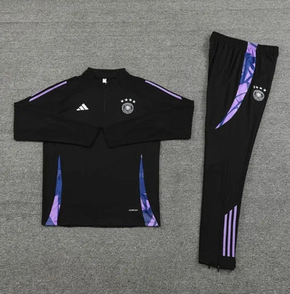 Germany 2024 1/4 Zipper Tracksuit Black