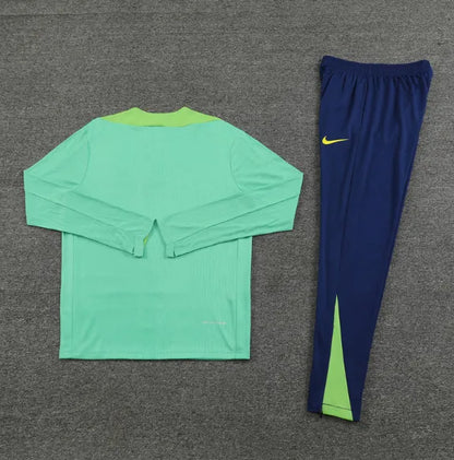 Brazil 2024 1/4 Zipper Tracksuit Green