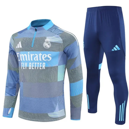 Survêtement zippé 1/4 Real Madrid 2024/2025 Blanc