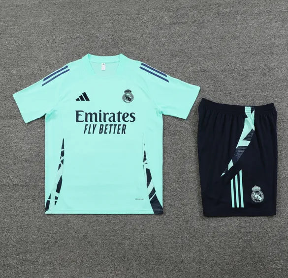 Real Madrid 2024/2025 Short Sleeve/Shorts Tracksuit Green