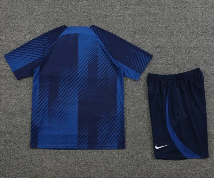 Barcelona 2023/2024 Short Sleeve/Shorts Tracksuit Blue