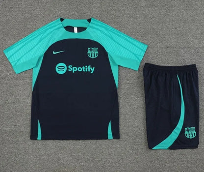 Barcelona 2023/2024 Short Sleeve/Shorts Tracksuit Turquoise