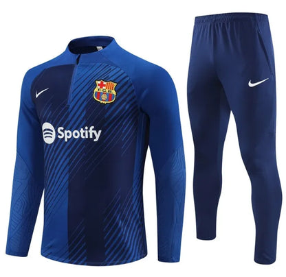 Barcelona 2023/2024 1/4 Zipper Tracksuit Blue