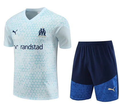 Marseille 2024/2025 Short Sleeve/Shorts Tracksuit White