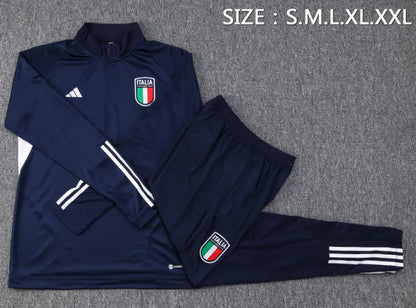 Italy 2023 1/4 Zipper Tracksuit Blue