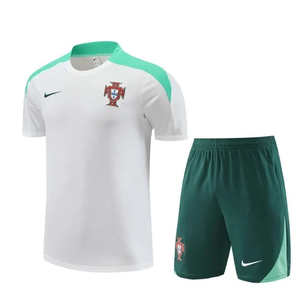 Portugal 2024 Short Sleeve/Shorts Tracksuit White