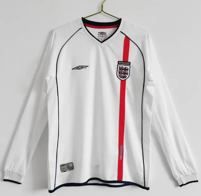 England 2002 Home Retro Long Sleeve