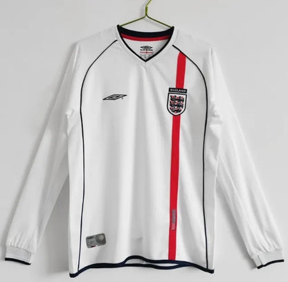 England 2002 Home Retro Long Sleeve