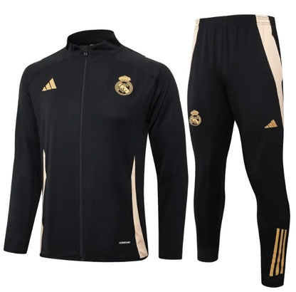 Real Madrid 2024/2025 Jacket Tracksuit Black