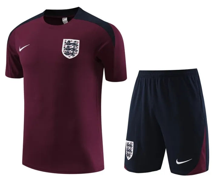 England 2024 Short Sleeve/Shorts Tracksuit Red