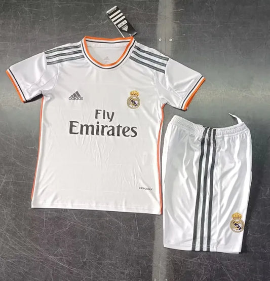 Real Madrid 2013/2014 Home Retro Set Kids