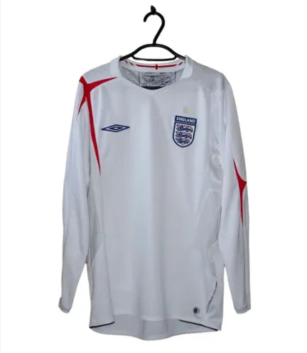 England 2006 Home Retro Long Sleeve