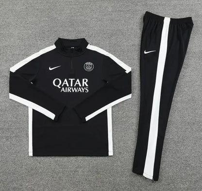 PSG 2023/2024 1/4 Zipper Tracksuit Black