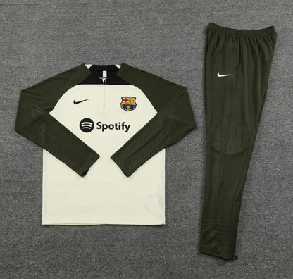 Barcelona 2023/2024 1/4 Zipper Tracksuit Cream