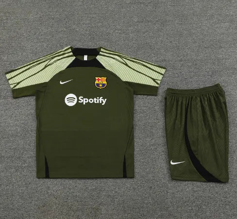 Barcelona 2023/2024 Short Sleeve/Shorts Tracksuit Green