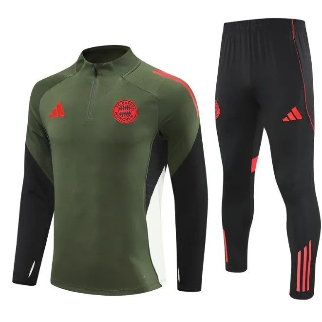 Survêtement zippé 1/4 Bayern Munich 2024/2025 Noir