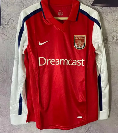 Arsenal 2001/2002 Home Retro Long Sleeve