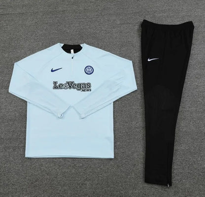 Inter Milan 2023/2024 1/4 Zipper Tracksuit Grey