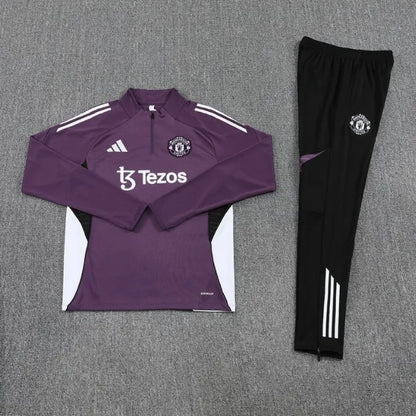 Survêtement zippé 1/4 Manchester United 2024/2025 Vert