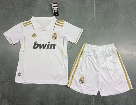 Real Madrid 2011/2012 Home Retro Set Kids