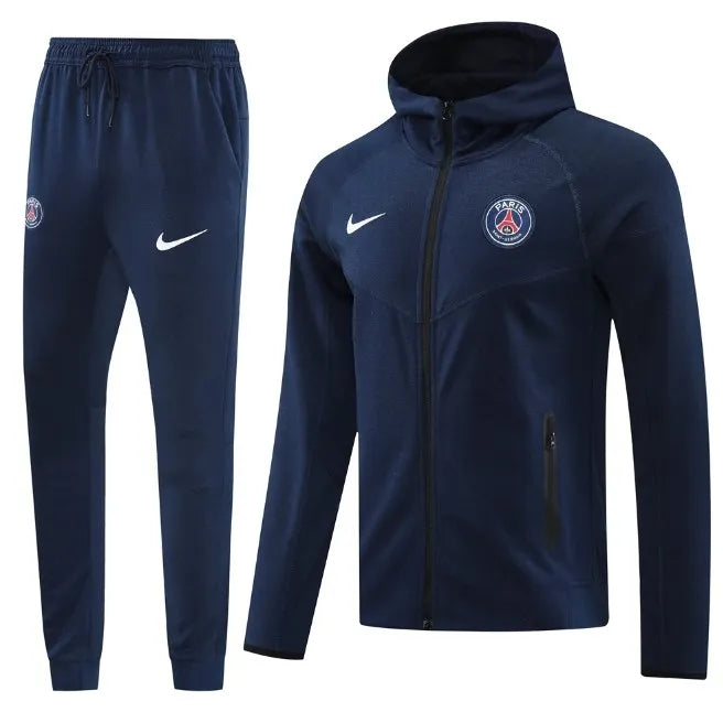 PSG 2024/2025 Hooded Tracksuit Blue