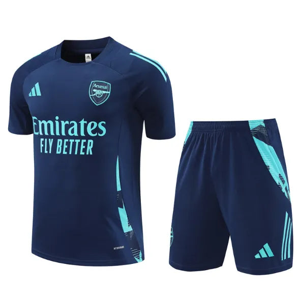 Arsenal 2024/2025 Short Sleeve/Shorts Tracksuit Blue