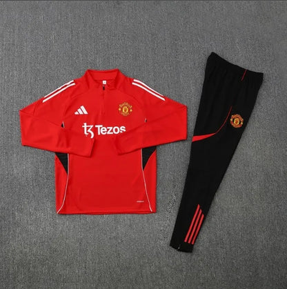 Survêtement zippé 1/4 Manchester United 2024/2025 Vert