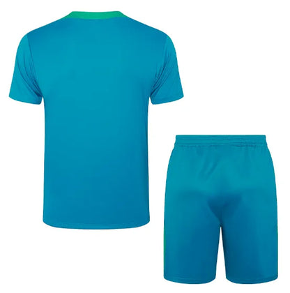 Portugal 2024 Short Sleeve/Shorts Tracksuit Blue