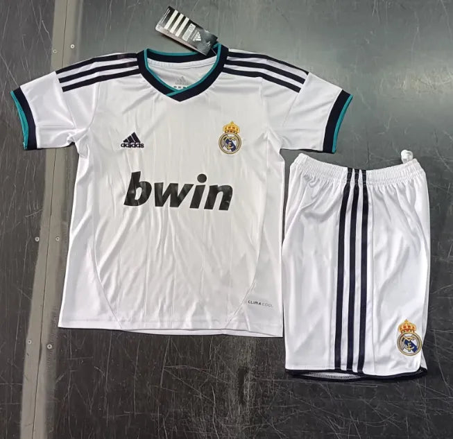 Real Madrid 2012/2013 Home Retro Set Kids