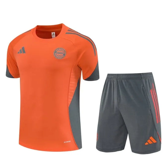 Bayern München 2023/2024 Kurzarm/Shorts Trainingsanzug Orange