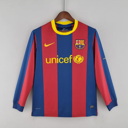 Maillot rétro à manches longues domicile Barcelone 2008/2009
