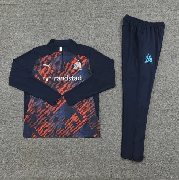 Marseille 2024/2025 Hooded Tracksuit Red Camo