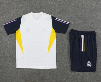 Real Madrid 2023/2024 Short Sleeve/Shorts Tracksuit White