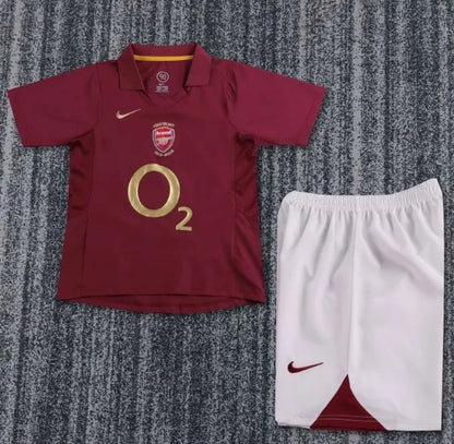 Arsenal 2005/2006 Home Retro Set Kids