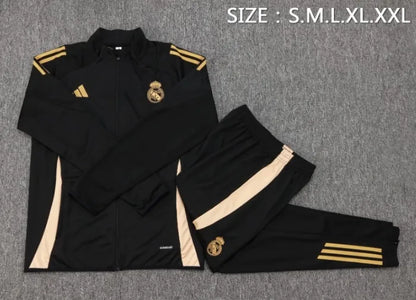 Real Madrid 2024/2025 Jacket Tracksuit Black