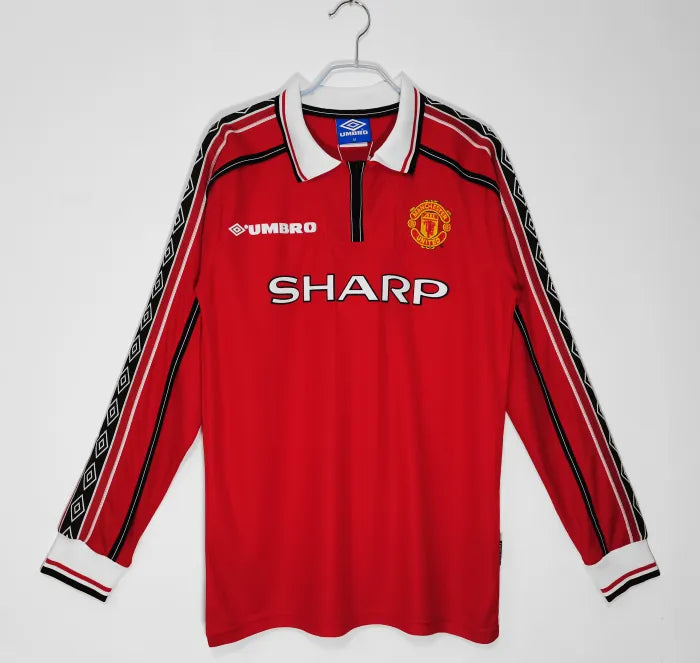 Manchester United 1998/1999 Home Retro Long Sleeve