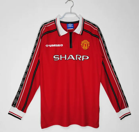 Manchester United 1998/1999 Home Retro Long Sleeve