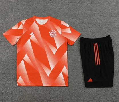 Bayern Munich 2023/2024 Short Sleeve/Shorts Tracksuit Orange